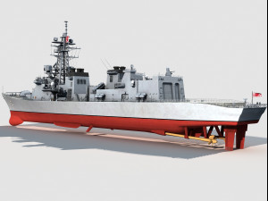JS Makinami DD112 Destroyer Modelo 3D