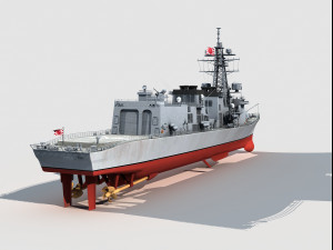 JS Makinami DD112 Destroyer Modelo 3D