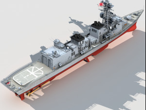 JS Makinami DD112 Destroyer Modelo 3D