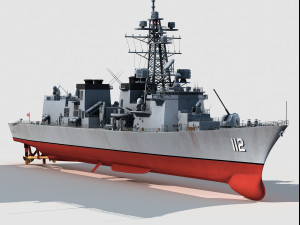 JS Makinami DD112 Destroyer Modelo 3D