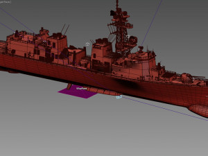 JS Makinami DD112 Destroyer Modelo 3D