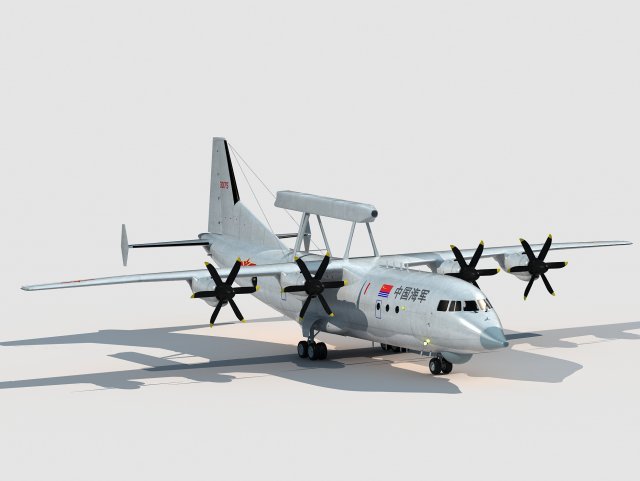 Shaanxi KJ-200 Moth Model 3D .c4d .max .obj .3ds .fbx .stl .blend 