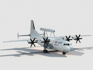 Shaanxi KJ-200 Moth 3D 模型