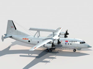 Shaanxi KJ-200 Moth 3D Model