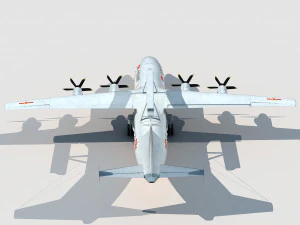 Shaanxi KJ-200 Moth 3D Model