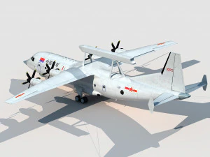 Shaanxi KJ-200 Moth 3D Model