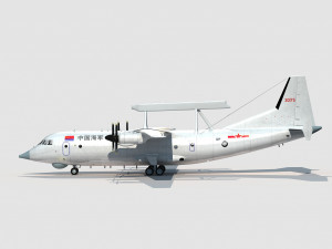 Shaanxi KJ-200 Moth Model 3D