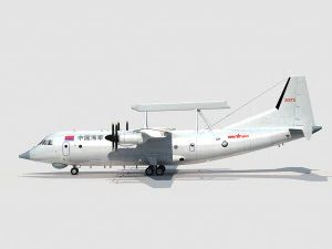 Shaanxi KJ-200 Moth 3D Model