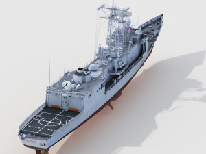 F-85 Navarra Santa Maria Class Frigate Modelo 3D