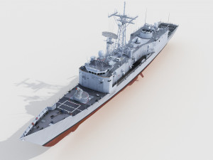F-85 Navarra Santa Maria Class Frigate Modelo 3D