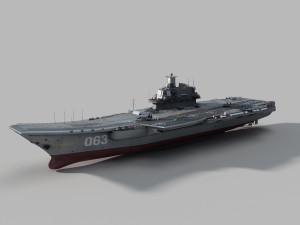 Admiral Kutnezov carrier 3D Модель