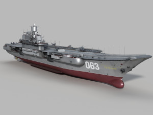 Admiral Kutnezov carrier Modelo 3D