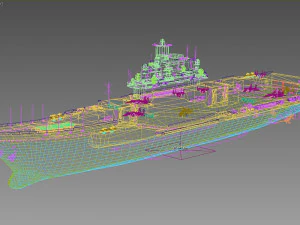 Admiraal Kutnezov vliegdekschip 3D Model