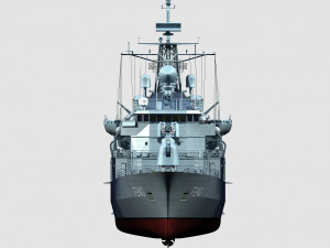 Yabuz class turkish frigate 3D Модель
