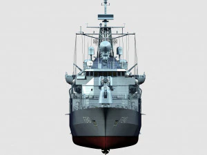Yabuz class turkish frigate 3D Model