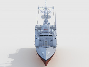 USS Doyle FFG-39 Oliver Hazard Perry Long Hull class 3D Модель