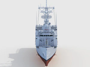 USS Doyle FFG-39 Oliver Hazard Perry Long Hull class 3D Model