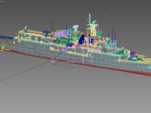 Hydra Class frigate 3D Model