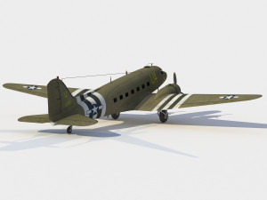Douglas C-47 Skytrain-Dakota Modello 3D