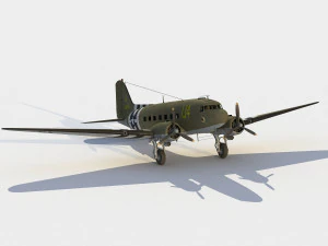 Douglas C-47 Skytrain-Dakota 3D Model