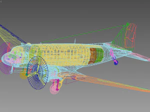 Douglas C-47 Skytrain-Dakota 3D Model
