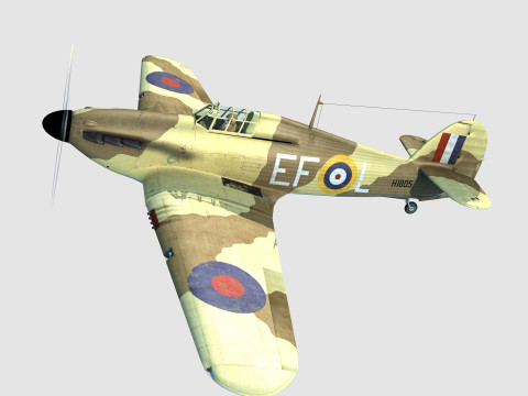 Hawker Hurricane Modelo 3D