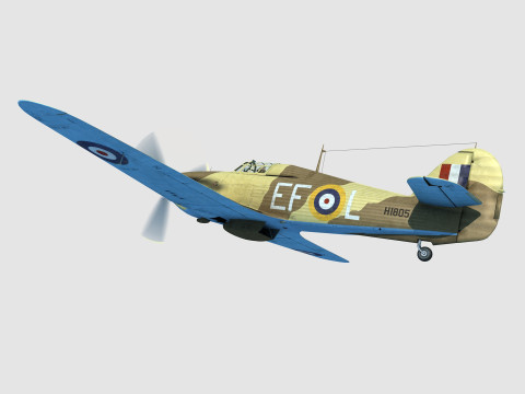 Hawker Hurricane Modelo 3D