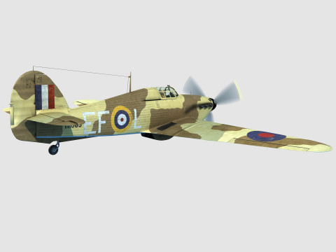 Hawker Hurricane Modelo 3D