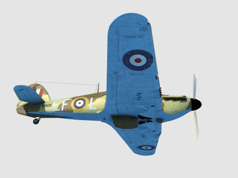 Hawker Hurricane Modelo 3D