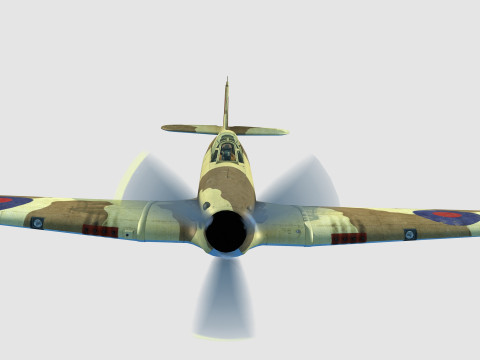 Hawker Hurricane Modelo 3D