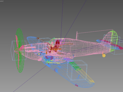 Hawker Hurricane Modelo 3D