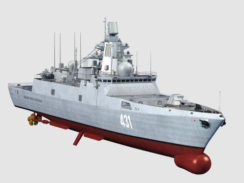 Admiral Gorshkov class frigate Modelo 3D