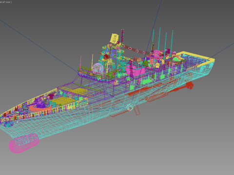 Admiral Gorshkov class frigate Modelo 3D