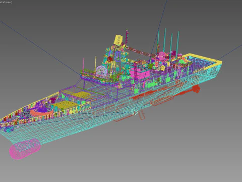 Admiral Gorshkov class frigate 3D Model