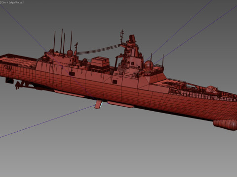 Admiral Gorshkov class frigate Modelo 3D
