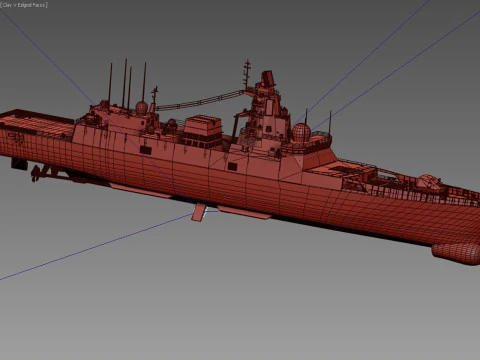 Admiral Gorshkov class frigate 3D Model