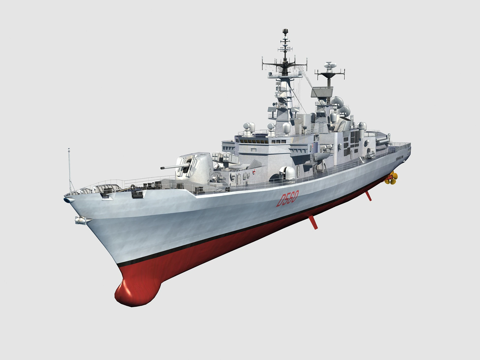 Durand de la Penne-class destroyer 3D Model .c4d .max .obj .3ds .fbx .stl .blend 