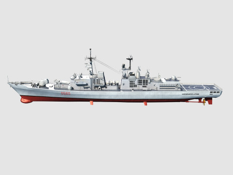 Durand de la Penne-class destroyer Modèle 3D