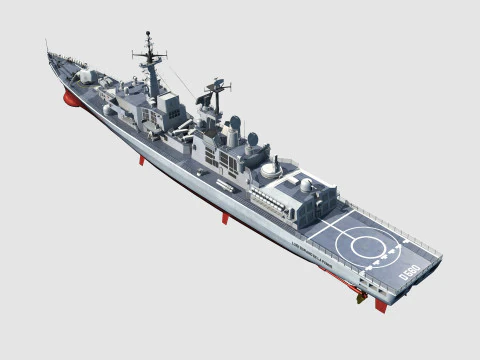 Durand de la Penne-class destroyer 3D Model