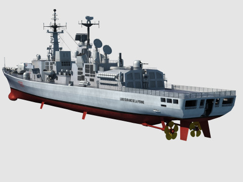 Durand de la Penne-class destroyer Modèle 3D
