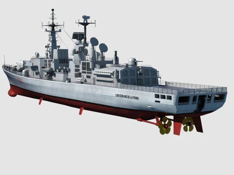 Durand de la Penne-class destroyer 3D Model