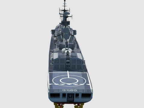 Durand de la Penne-class destroyer 3D Model