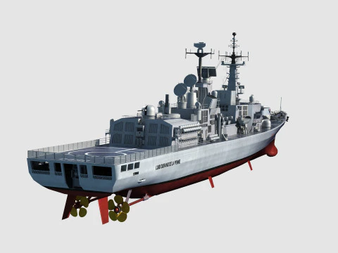 Durand de la Penne-class destroyer 3D Model