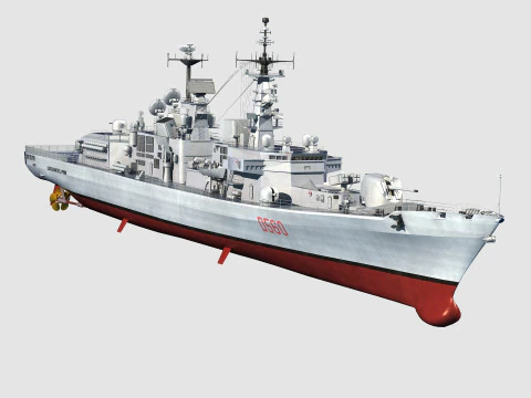 Durand de la Penne-class destroyer 3D Model
