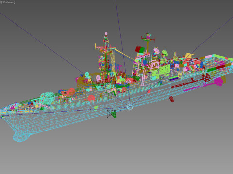 Durand de la Penne-class destroyer Modèle 3D
