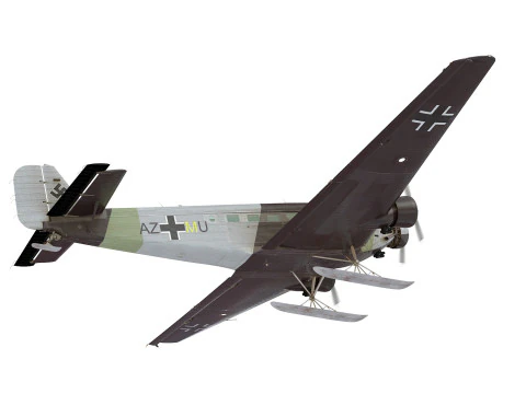 Junkers Ju-52 skies version 3D Model