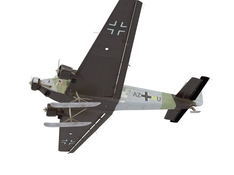 Junkers Ju-52 skies version 3D 모델