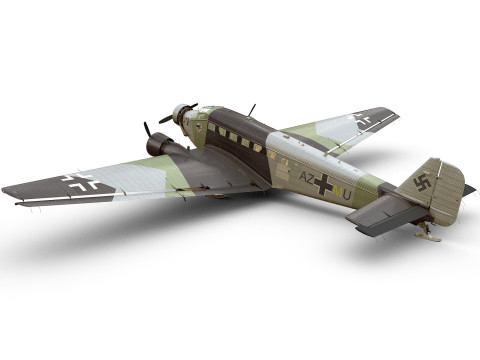 Junkers Ju-52 skies version 3D 모델