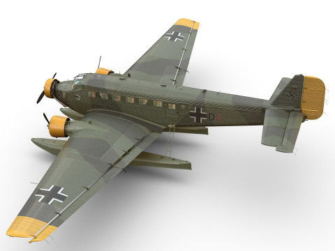 Junkers Ju-52 Floats version 3D मॉडल
