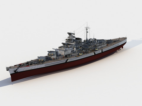 Bismarck Battleship 3D Модель
